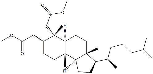 2,3-Seco-5β-cholestane-2,3-dioic acid dimethyl ester Struktur