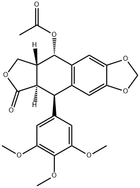 乙酰基表鬼臼毒素,1180-35-4,结构式