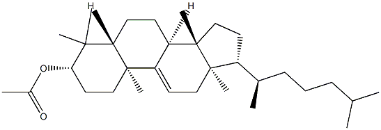 Lanost-9(11)-en-3β-ol acetate Struktur