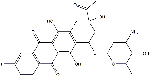 2-fluoro-4-demethoxydaunomycin Structure
