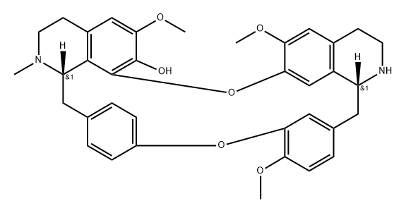 6,6',12'-Trimethoxy-2-methyloxyacanthan-7-ol Struktur