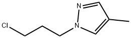 1-(3-クロロプロピル)-4-メチル-1H-ピラゾール 化学構造式