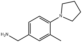 1-[3-methyl-4-(1-pyrrolidinyl)phenyl]methanamine(SALTDATA: HCl) Struktur
