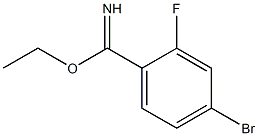 ethyl 4-bromo-2-fluorobenzimidate 结构式