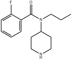2-fluoro-N-(piperidin-4-yl)-N-propylbenzaMide Struktur