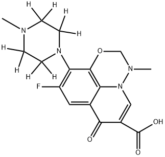 Marbofloxacin-d8 Struktur