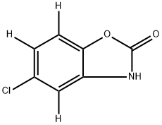 クロルゾキサゾン‐4,6,7‐D3 化学構造式