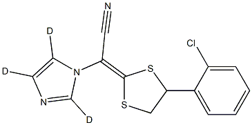 LANOCONAZOLE-D3 化学構造式