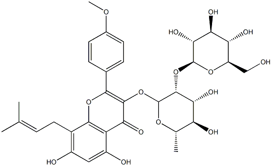 箭藿苷 A,118525-35-2,结构式
