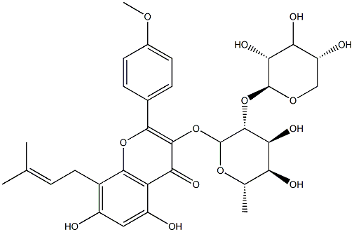 箭藿苷 B 结构式