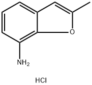 (2-メチル-1-ベンゾフラン-7-イル)アミン塩酸塩 化学構造式