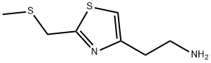 (2-{2-[(メチルチオ)メチル]-1,3-チアゾール-4-イル}エチル)アミン 化学構造式