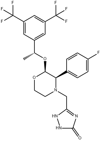 (1R,2S,3R)-阿瑞吡坦 结构式
