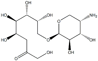8-O-(4-amino-4-deoxyarabinopyranosyl)-3-deoxyoctulosonic acid Structure