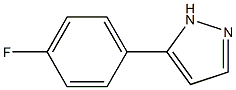 5-(4-FLUOROPHENYL)-1H-PYRAZOLE, 1185742-22-6, 结构式