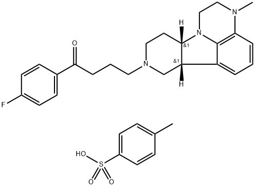 卢美哌隆对甲苯磺酸盐,1187020-80-9,结构式