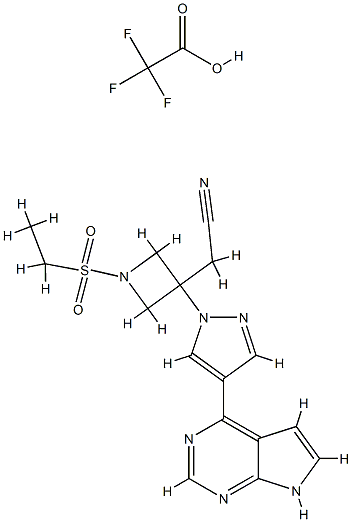 Baricitinib trifluoroacetate Struktur
