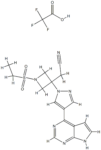 Baricitinib trifluoroacetate Structure