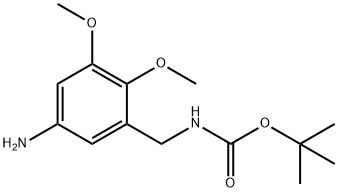 tert-butyl 5-amino-2,3-dimethoxybenzylcarbamate Structure