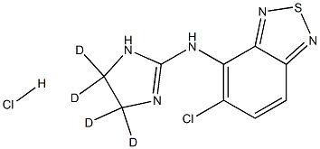 Tizanidine-d4 Hydrochloride Structure