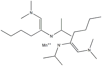 双(N,N'-二异丙基戊基嘧啶)锰(II) 结构式