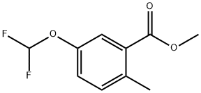 methyl 5-（difluoromethoxy)-2-methylbenzoate Structure
