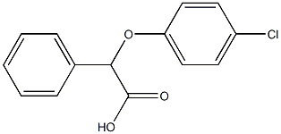 2-(4-(4-chlorophenyl)oxy)-2-phenylacetic acid 化学構造式