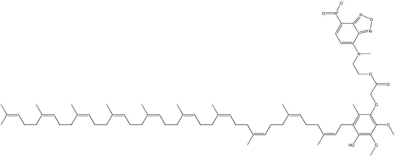 4-(N-(acetoxyethyl)-N-methylamino)-7-nitro-2,1,3-benzoxadiazole ubiquinone Struktur
