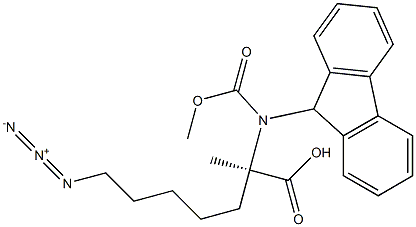(S)-N-FMoc-2-(5'-azido)alanine Struktur