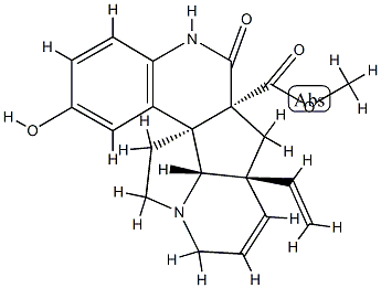 10-羟基攀援山橙碱 结构式