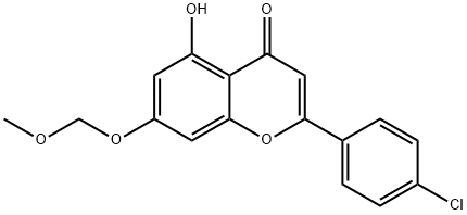 2-(4-chlorophenyl)-5-hydroxy-7-(methoxymethoxy)-4H-chromen-4-one Structure