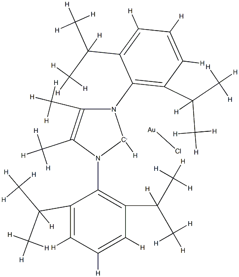 1192141-66-4 氯{1,3-双[2,6-双(1-甲基乙基)苯基] -1,3-二氢-4,5-二甲基-2H-咪唑-2-亚基}金(I)