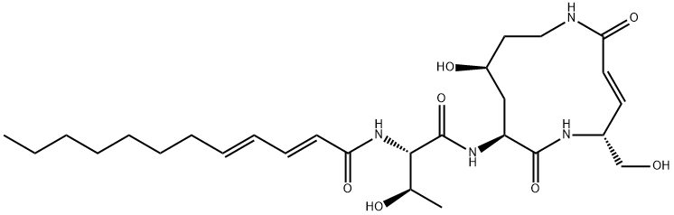 滑移菌素 G, 119259-71-1, 结构式