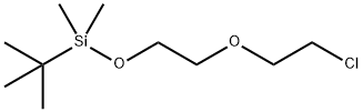 tert-butyl(2-(2-chloroethoxy)ethoxy)dimethylsilane Struktur