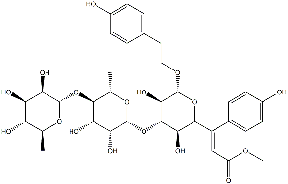 紫茎女贞苷 C, 1194056-33-1, 结构式