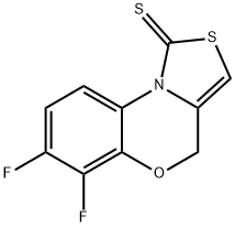 6,7-difluorobenzo[b]thiazolo[3,4-d][1,4]oxazine-1(4H)-thione Struktur