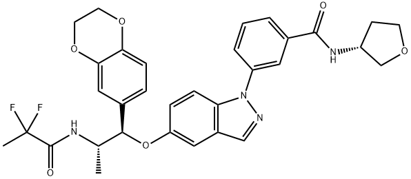 AZD-7594 化学構造式