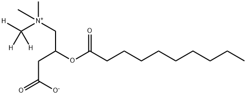 Decanoyl N-(methyl-D3)3-carnitine Struktur