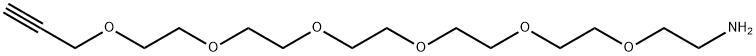 Propargyl-PEG6-amine Structure