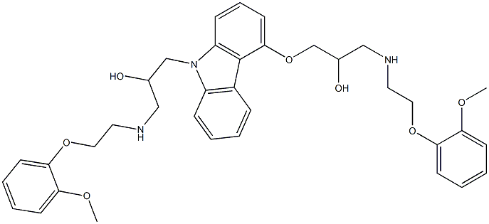 卡维地洛杂质2 结构式