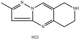 2-METHYL-5,6,7,8-TETRAHYDROPYRAZOLO[1,5-A]PYRIDO[4,3-D]PYRIMIDINE HYDROCHLORIDE,1198286-14-4,结构式
