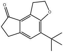 4-tert-Butyl-1,2,6,7-tetrahydro-8H-indeno[5,4-b]furan-8-one Struktur
