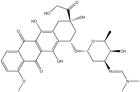 3'-desamino-3'-dimethylformamidinedoxorubicin Structure