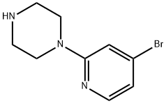 1-(4-Bromo-2-pyridino)piperazine Struktur