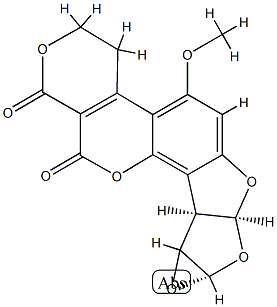aflatoxin G1 9,10-epoxide Structure