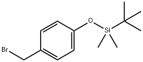 (4-(溴甲基)苯氧基)(叔丁基)二甲基硅烷 结构式