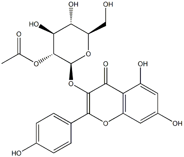 2''-Acetylastragalin Struktur