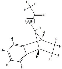 Acetic acid (9-syn)-1,2,3,4-tetrahydro-1β,4β-methanonaphthalen-9-yl ester Struktur