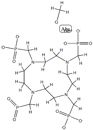 gadolinium-1,4,7,10-tetraazacyclododecane-N,N',N'',N'''-tetrakis(methylenephosphonic acid) Structure