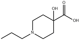 4-ヒドロキシ-1-プロピル-4-ピペリジンカルボン酸塩酸塩 化学構造式